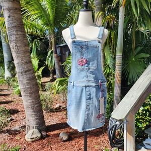 Free People x Driftwood Daisy Embroidered Dress Jumper NWT S…